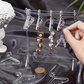 Acrylic Creative Jewelry Rack - Mini Clothes Hanger Design Earring Necklace Jewelry Storage Holder